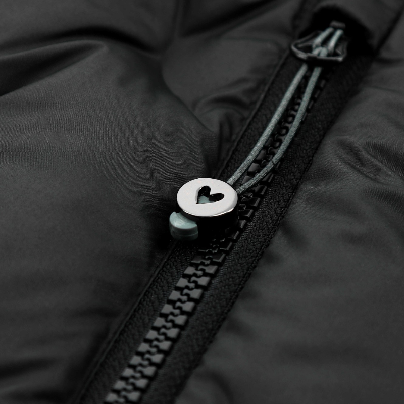 Equithème - Veste matelassée manches longues enfant Je T'aime EQ-Daria noir
