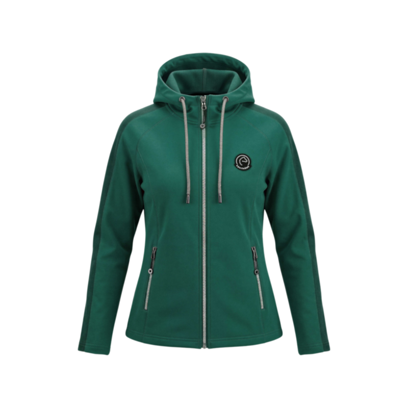 Equithème - Veste softshell manches longues femmes Je T'aime EK-Victoria bleu canard