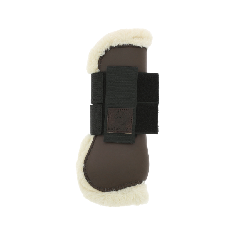 Equithème - Guêtres Boa marron | - Ohlala