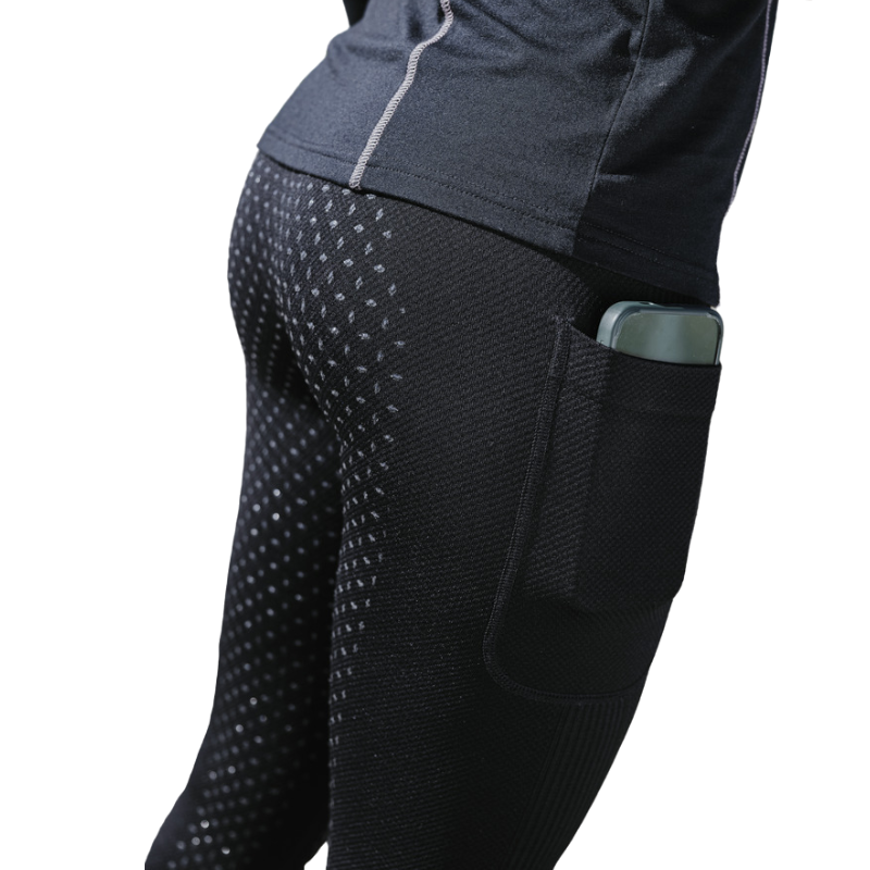 Equithème - Legging femme Acacia noir | - Ohlala