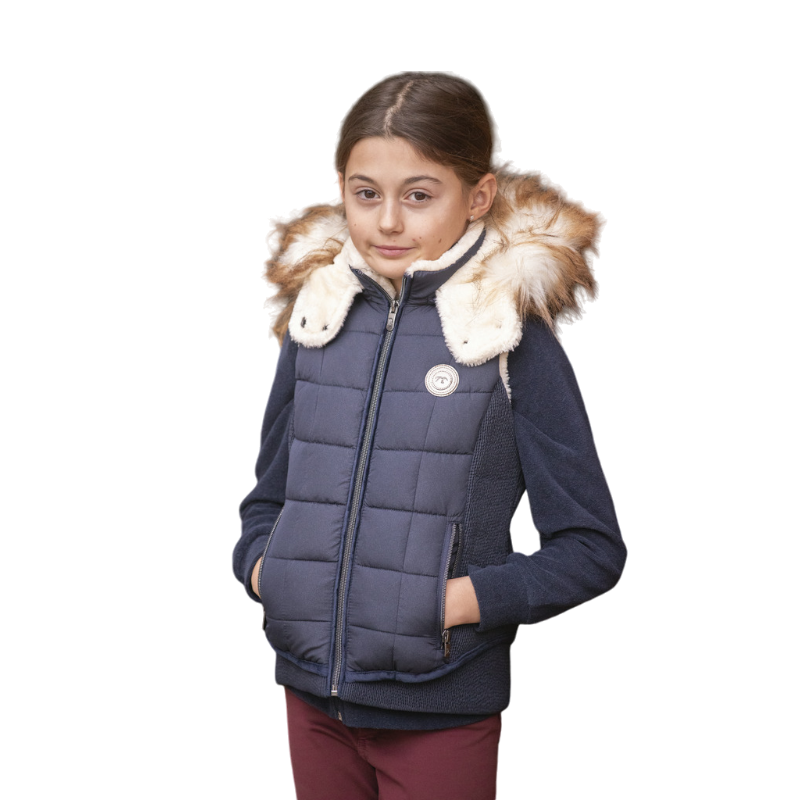 Eden by Pénélope - Doudoune sans manches enfant Newroge marine | - Ohlala
