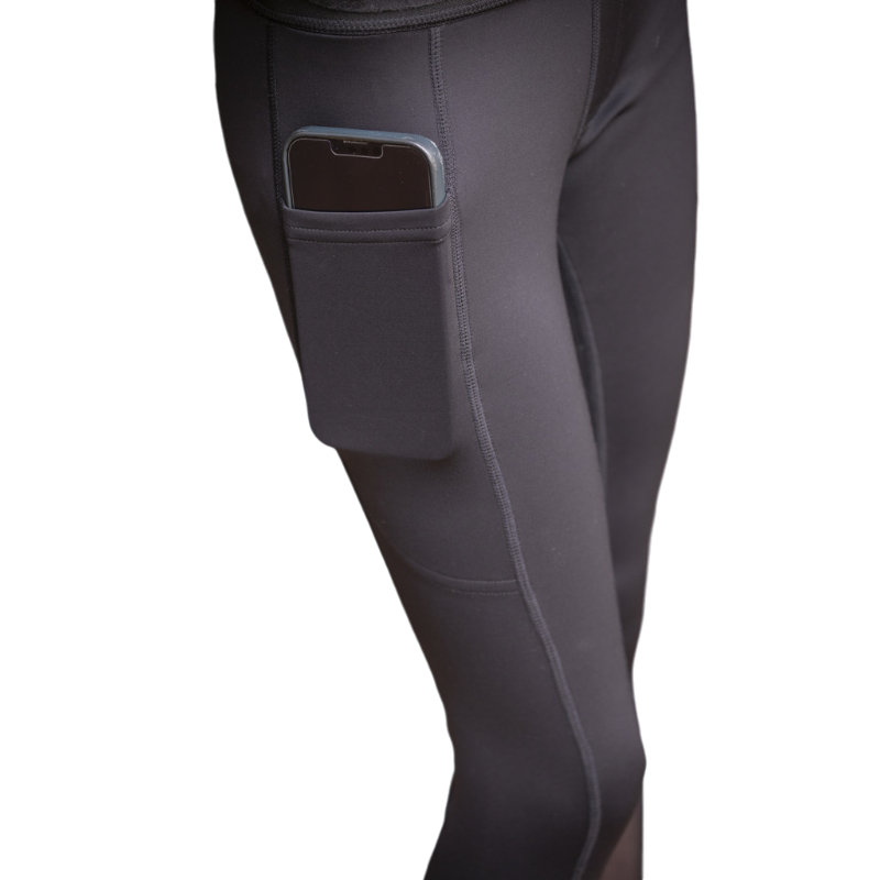 Eden by Pénélope - Legging d'équitation fille Delphe pull-on noir | - Ohlala
