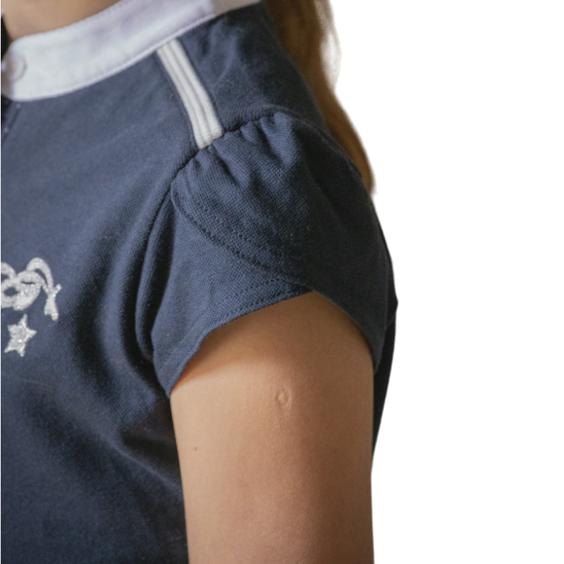 Eden by Pénélope - Polo manches courtes enfant Evrim marine | - Ohlala