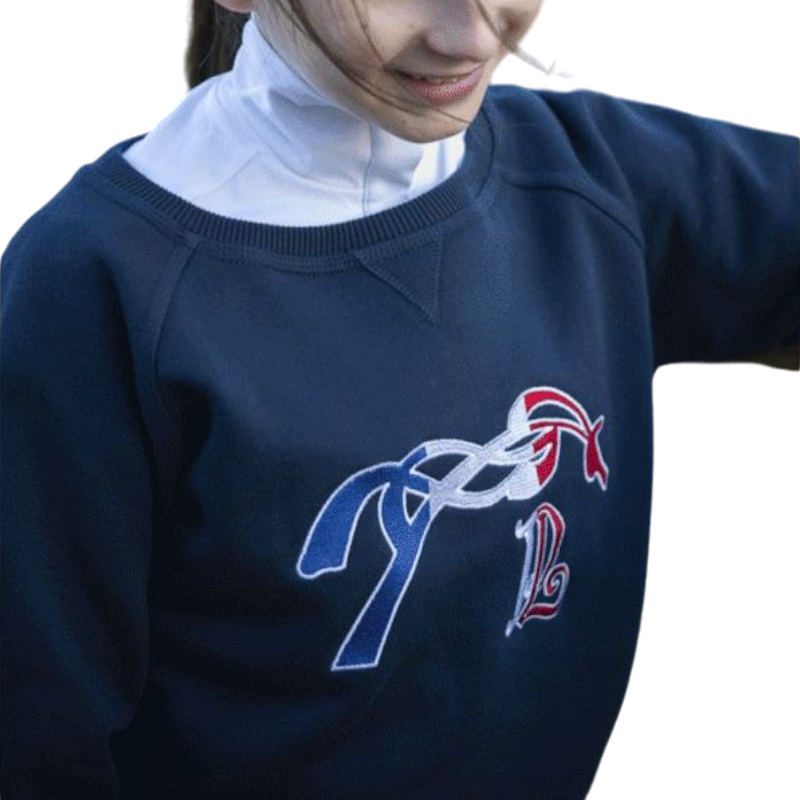 Eden by Pénélope - Sweat enfant Chloé marine | - Ohlala