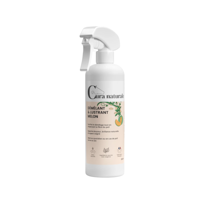 Cura Naturale - Édition limitée - Démêlant et lustrant pour chevaux melon