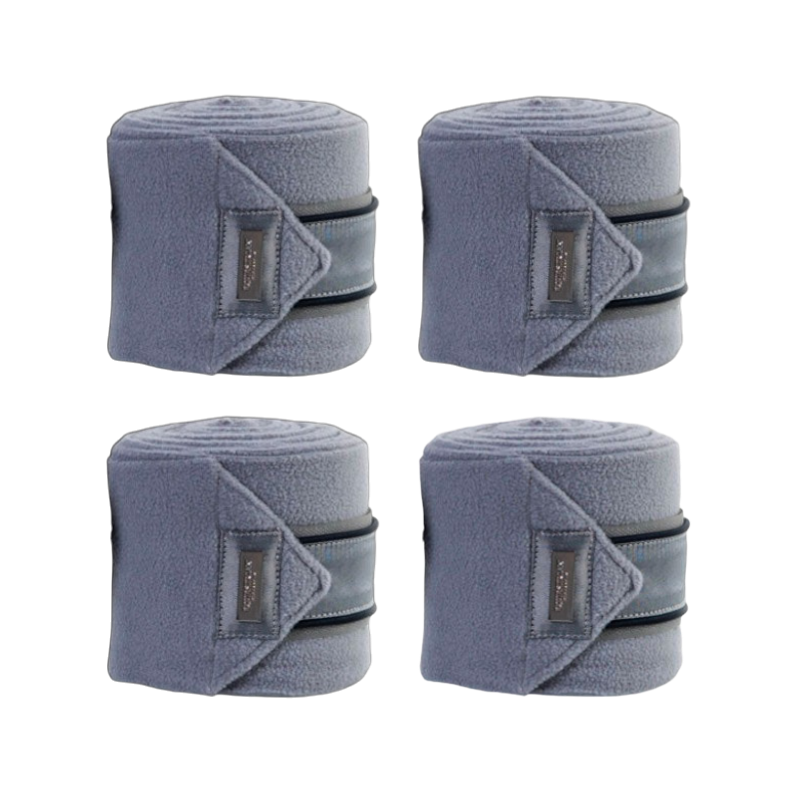 Equestrian Stockholm - Bandes de polo Crystal grey (x4) | - Ohlala