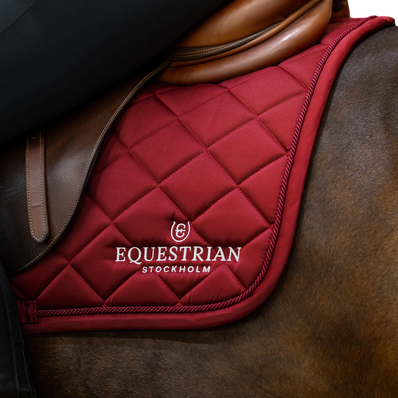 Equestrian Stockholm - Zadeldek Line bordeaux | - Ohlala