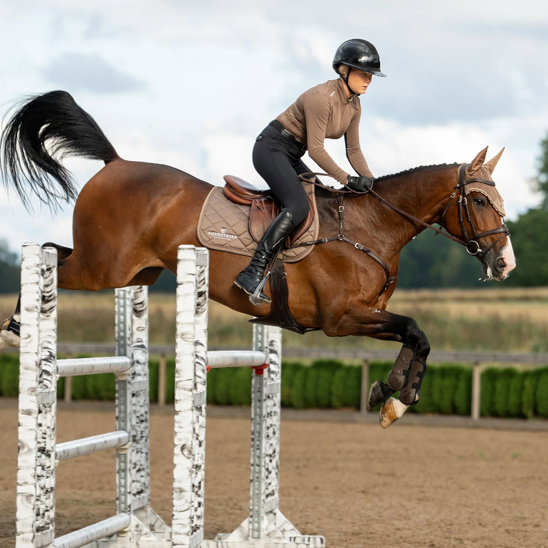Equestrian Stockholm - Zadeldek Line champagne | - Ohlala