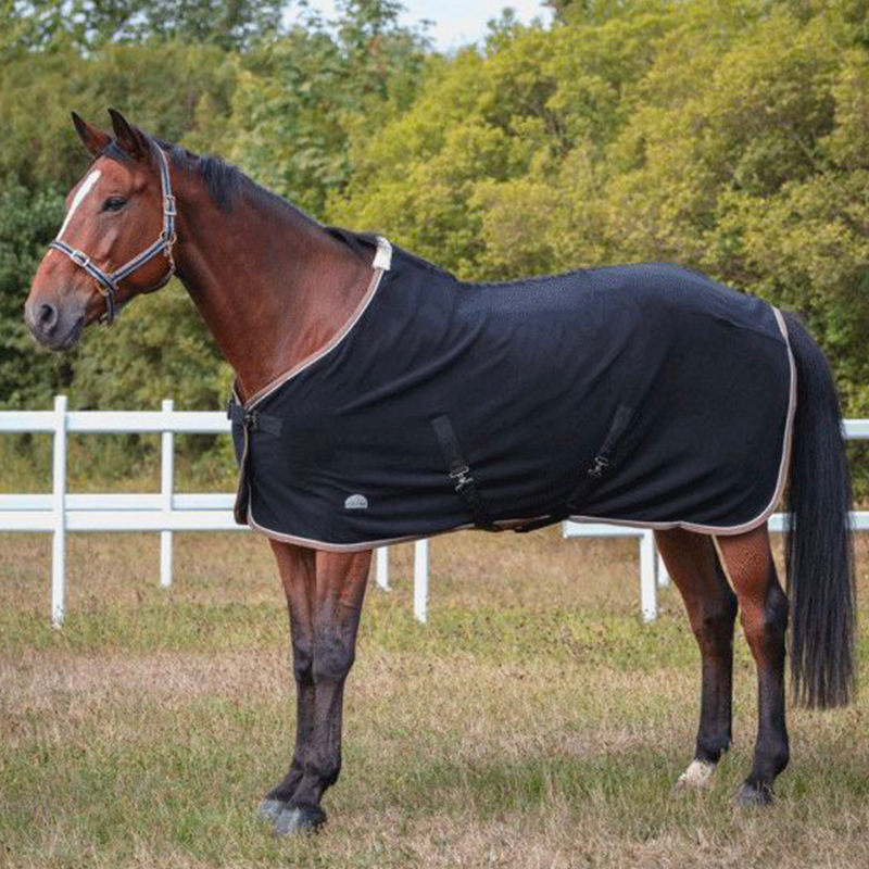 Equithème - Chemise polaire Polyfun noir 280g | - Ohlala