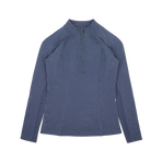 Equithème - Damesbaselayer lange mouwen Je t'aime Sabine blauw/grijs | - Ohlala