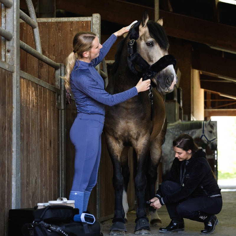 Equithème - Baselayer manches longues femme Je t'aime Sabine bleu/ gris