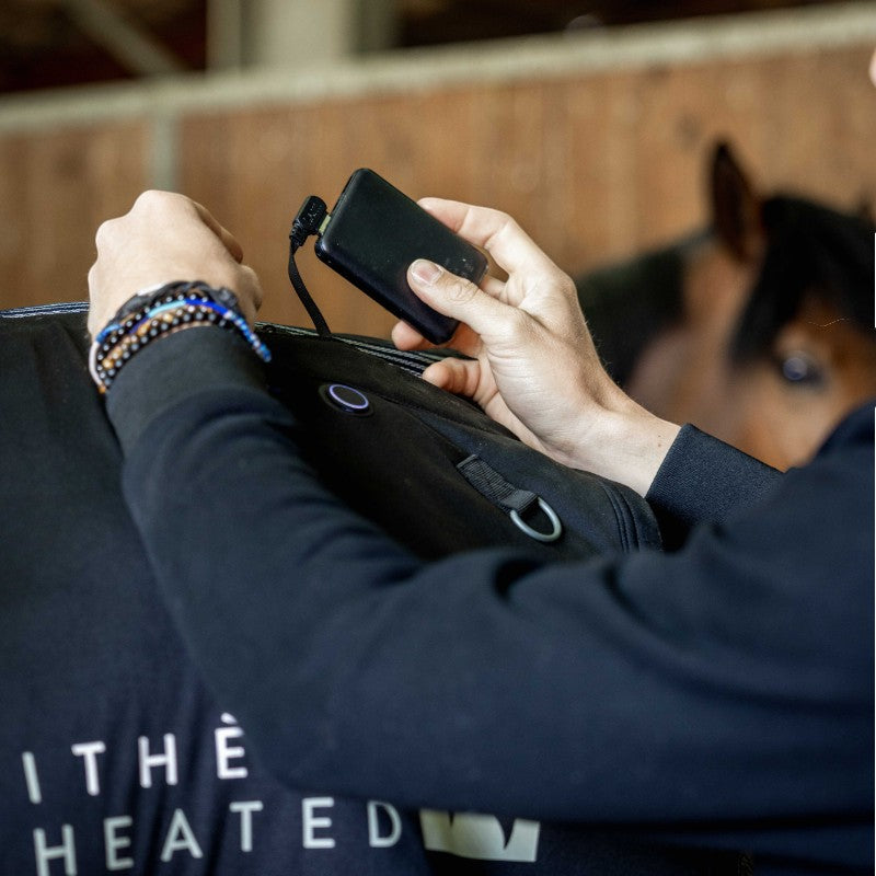 Equithème - Chauffe-dos Heated noir