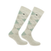 Equithème - Girly sokken beige/ celadon (x1) | - Ohlala