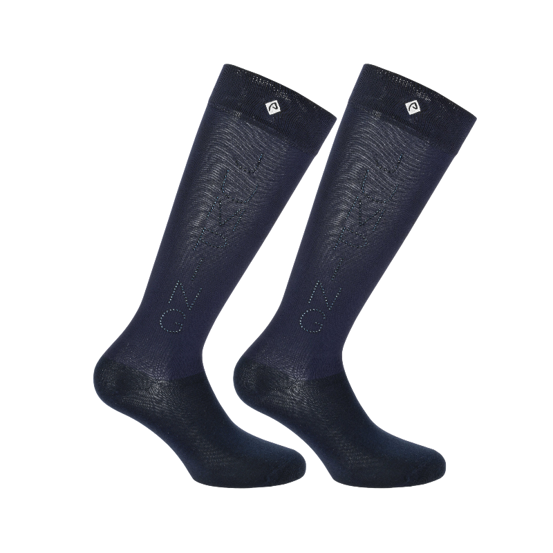 Equithème - Chaussettes Jeanne Jump marine (x1)