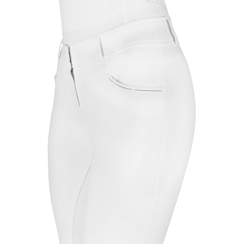 Equithème - Pantalon d'équitation femme Carly blanc