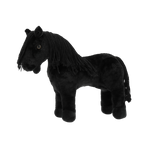 Equithème - Peluche mini poney Éclair noir | - Ohlala