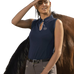 Equithème - Mouwloos poloshirt dames Sarah marine | - Ohlala