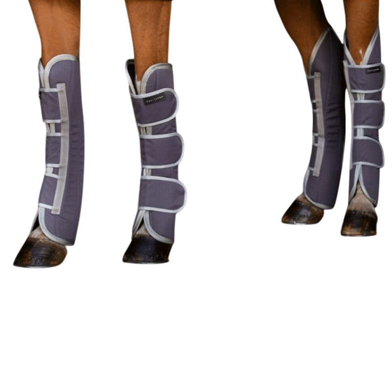 Equithème - Protections de transport Tyrex 1200D recyclées taupe | - Ohlala