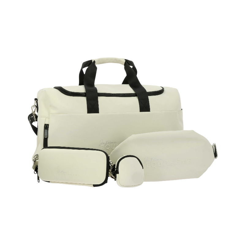 Equithème - Sac week-end Je t'aime crème