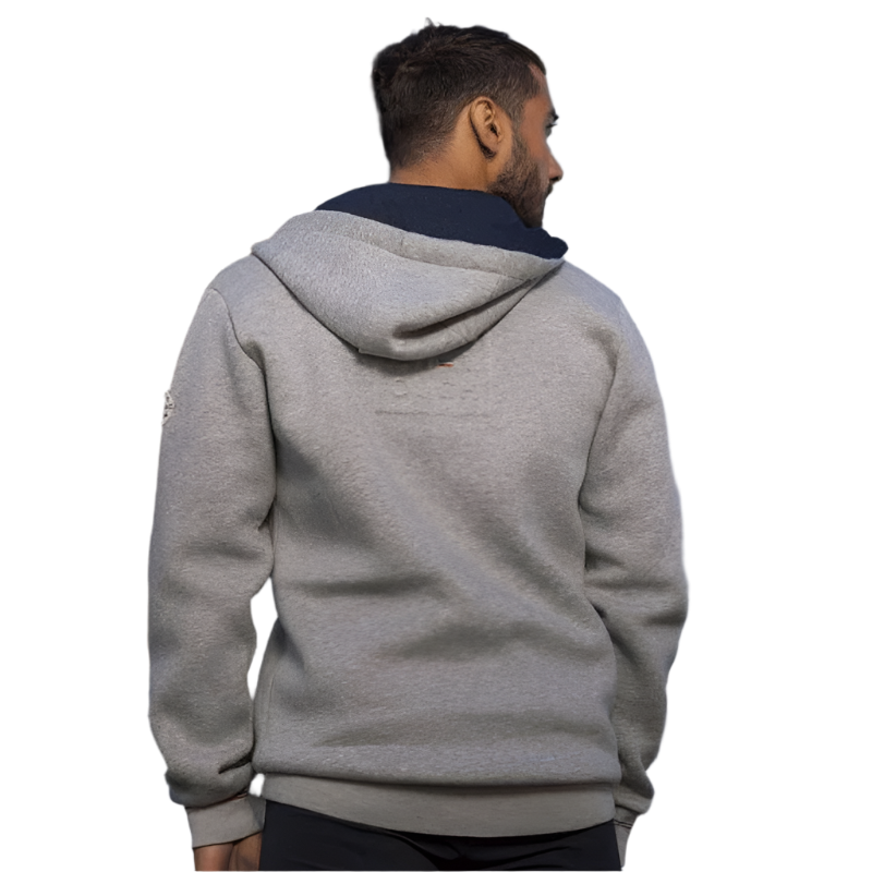 Equithème - Sweat à capuche zippé homme Nicolas gris | - Ohlala
