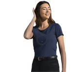 Equithème - T-shirt manches courtes femme Anna marine | - Ohlala