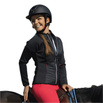 Equithème - Hybride damesjas Olivia zwart | - Ohlala