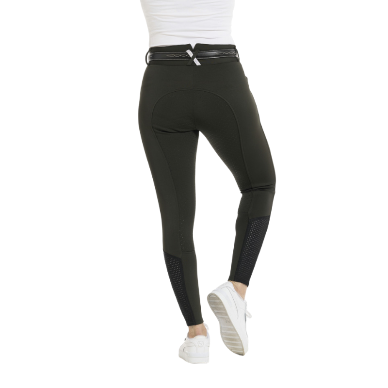 Equithème - Pantalon d'équitation femme Claudine vert forêt