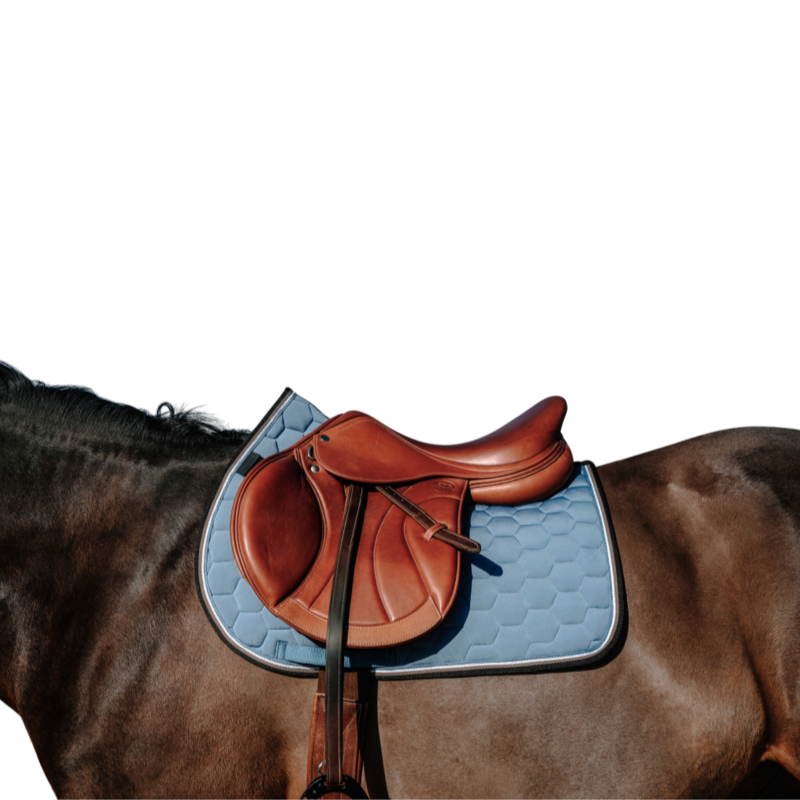 Equithème - Tapis de selle Coco bleu