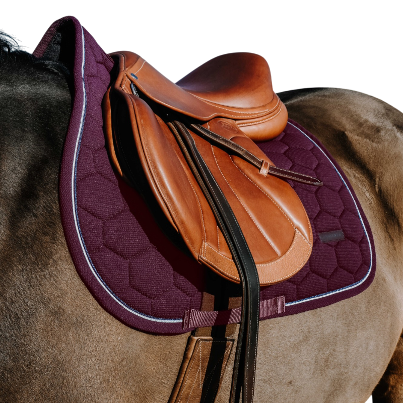 Equithème - Zadeldek Honey bordeaux | - Ohlala