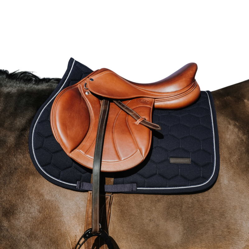 Equithème - Tapis de selle Honey marine | - Ohlala