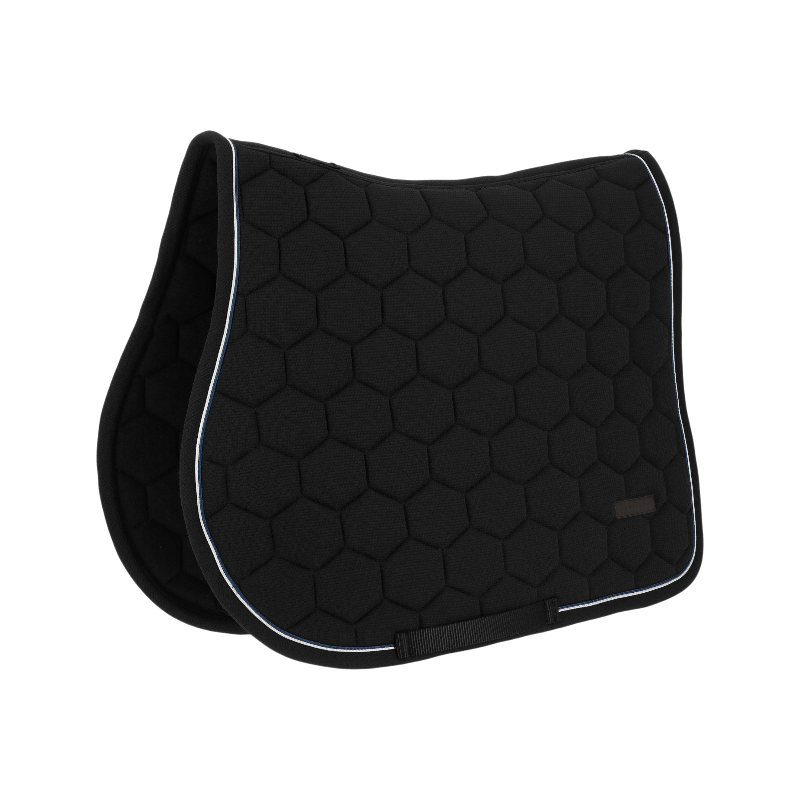 Equithème - Tapis de selle Honey noir | - Ohlala