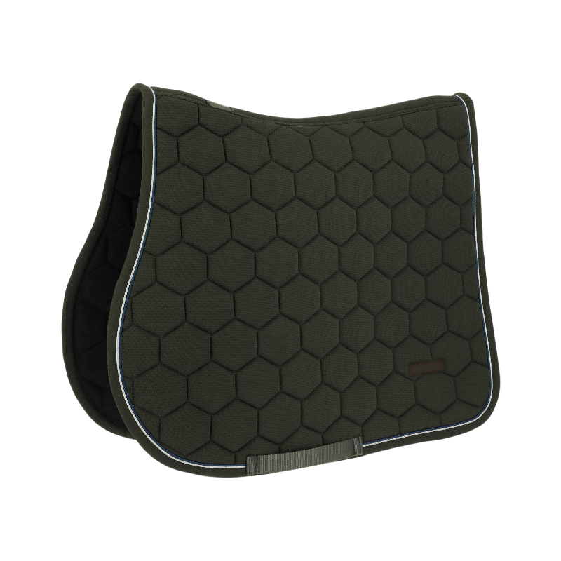 Equithème - Tapis de selle Honey vert foncé | - Ohlala