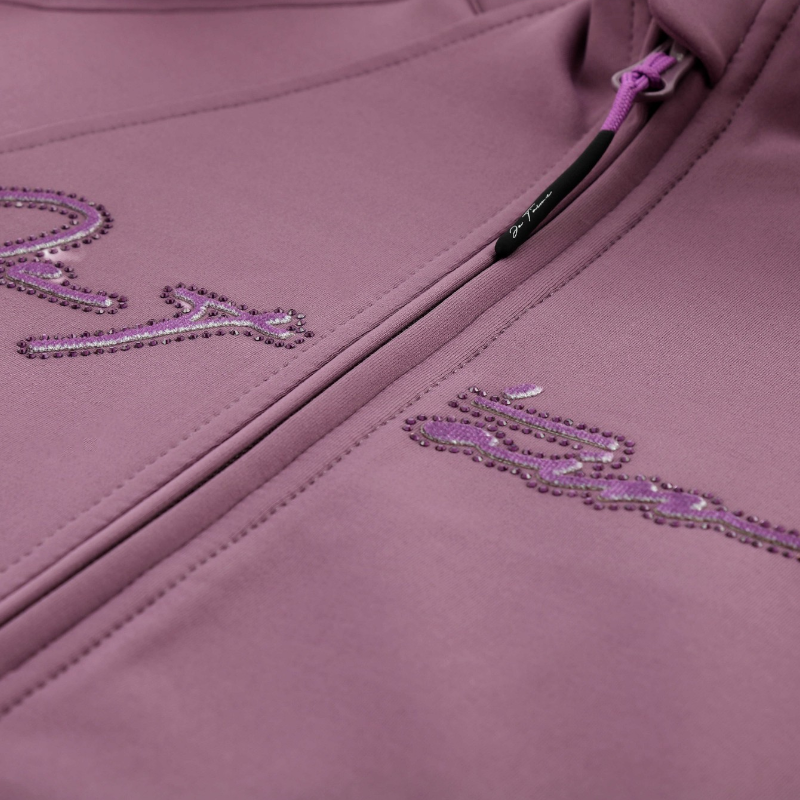 Equithème - Veste softshell femme Je t'aime EK-Ilona lilas | - Ohlala