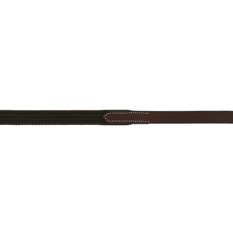 Eric Thomas - Rênes sangles 16 mm havane | - Ohlala