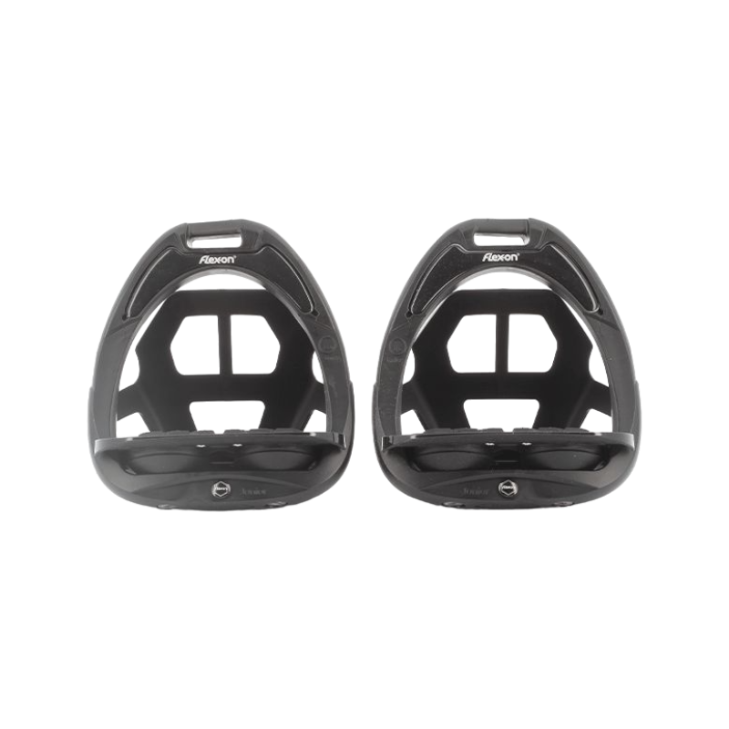 Flex On - Étrier Green Composite Junior incliné grip noir/ noir/ noir avec cage | - Ohlala