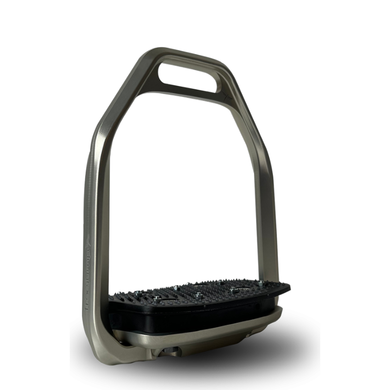 Freejump - Stijgbeugels Air Pure hellende vloer/ rechteroog zilver | - Ohlala