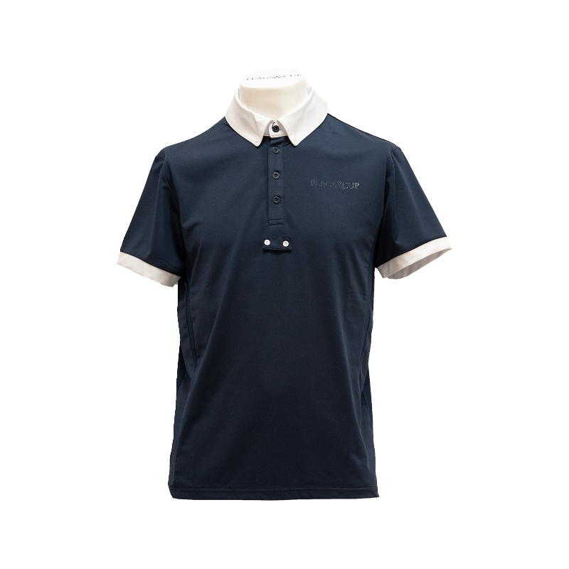 Flags & Cup - Polo de concours manches courtes homme San Remo marine