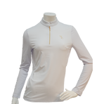 Flags & Cup - Polo de concours manches longues femme Andria blanc | - Ohlala