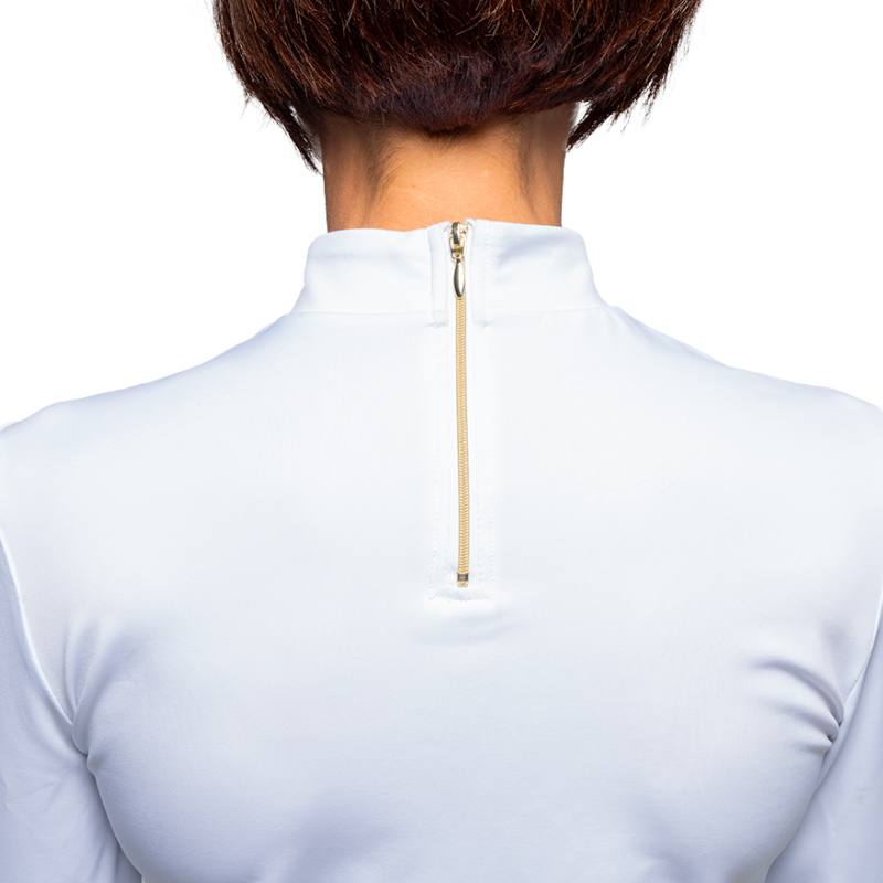 Flags & Cup - Polo de concours manches longues femme Isla blanc | - Ohlala