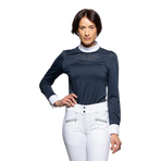 Flags & Cup - Polo de concours manches longues femme Isla marine | - Ohlala