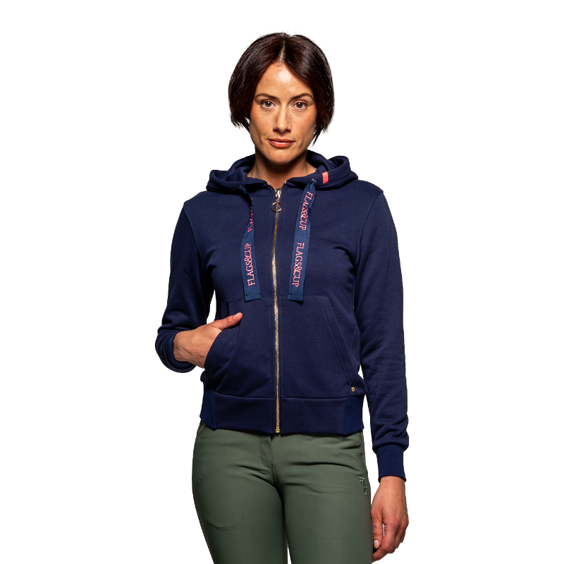 Flags & Cup - Sweat à capuche femme Lomita marine | - Ohlala