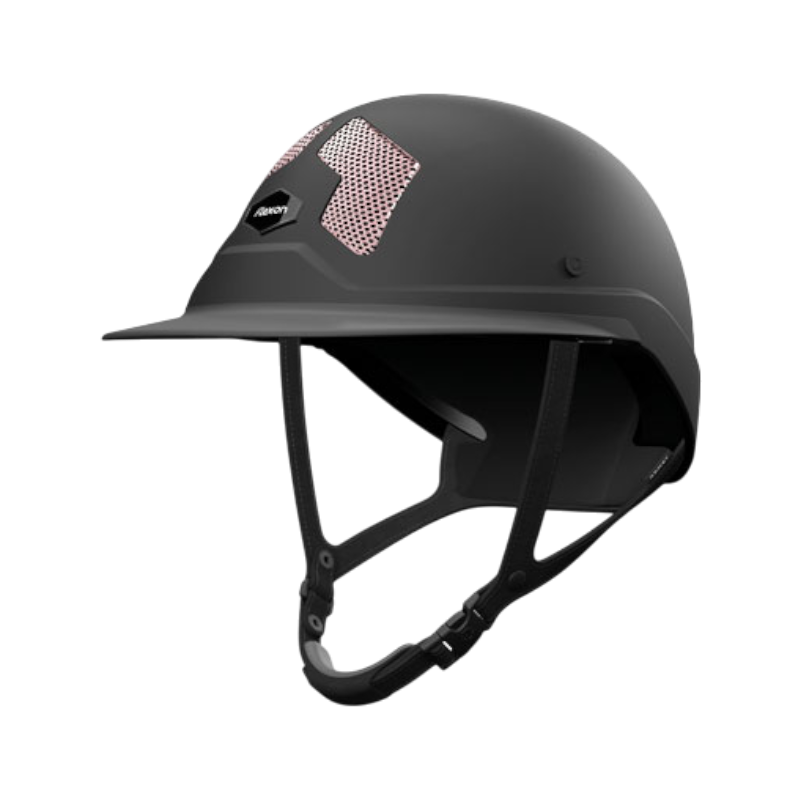 Flex On - Casque d'équitation Armet Dark grilles rose clair visière Mixte