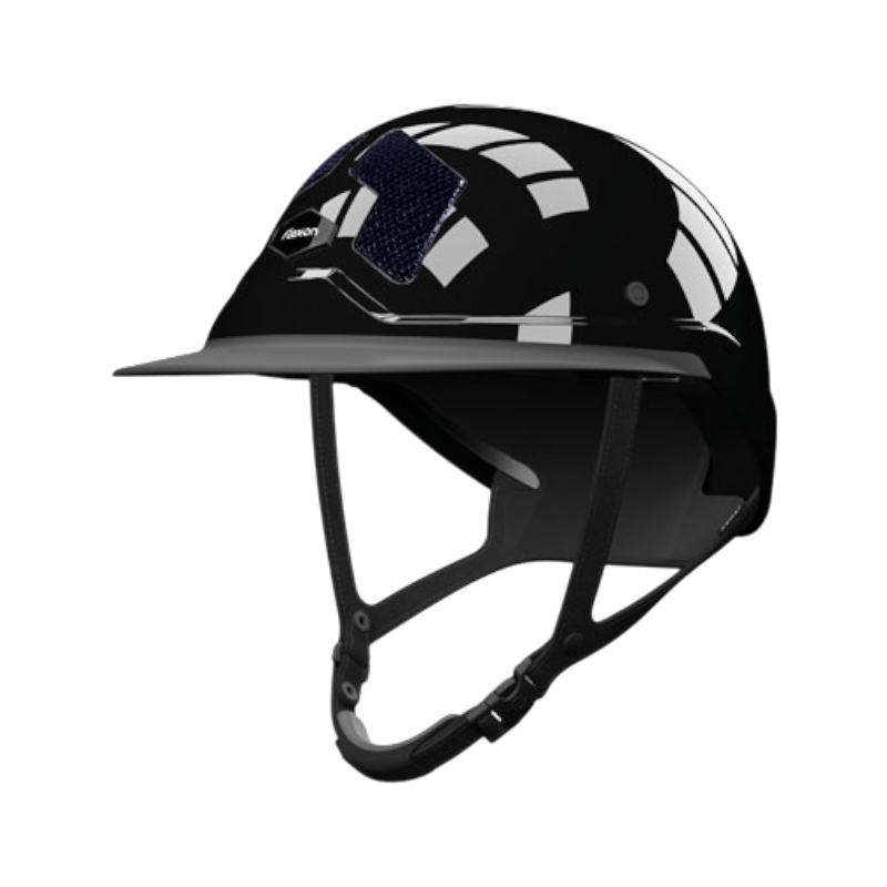 Flex On - Casque d'équitation Armet Star grilles marine visière Mixte