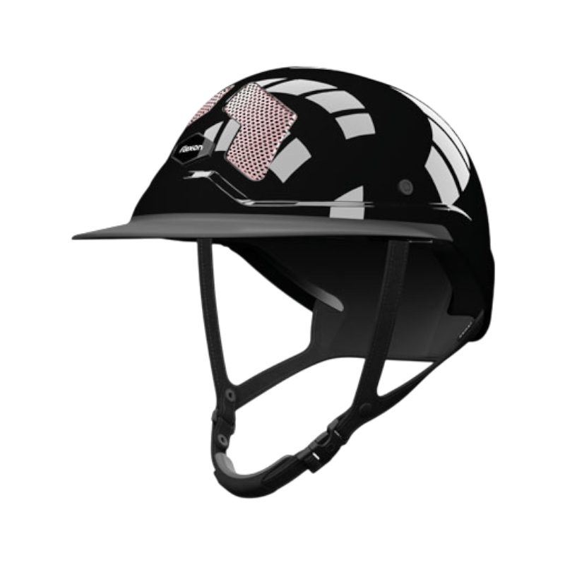 Flex On - Casque d'équitation Armet Star grilles rose clair visière Mixte