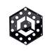 Flex On - Sticker Helm Armet Trex On Dots Zwart