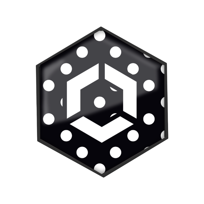 Flex On - Sticker Helm Armet Trex On Dots Zwart