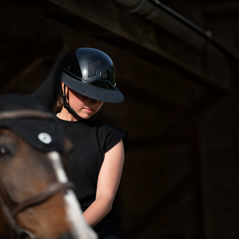 Flex On - Visière pour casque Armet Angel Paillettes noir