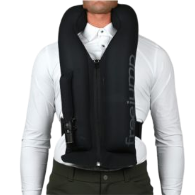 Freejump - Gilet airbag homme Airvest Plume noir