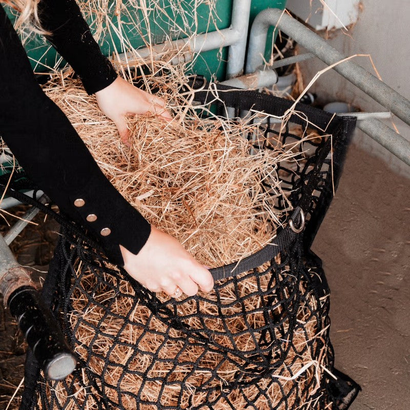 Grooming Deluxe - Filet à foin carré Easy Fill noir 3cm