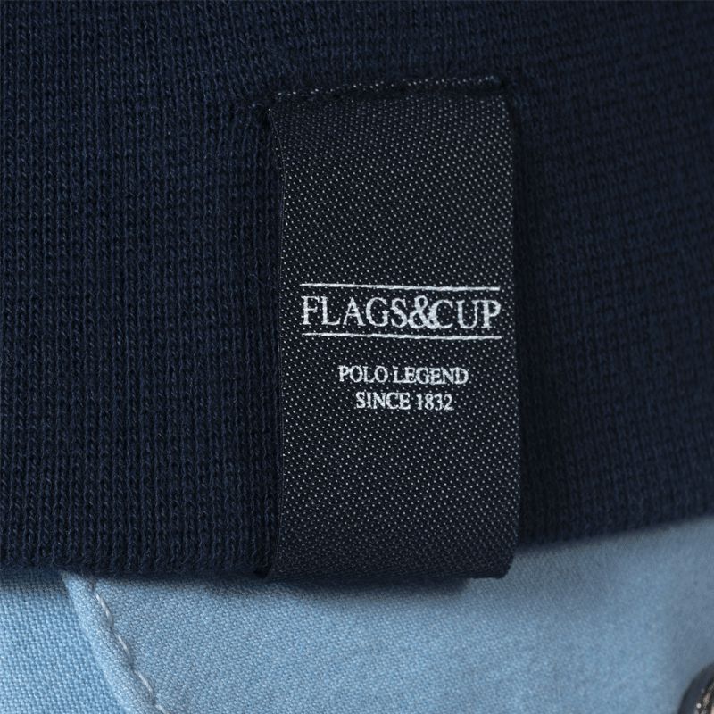 Flags & Cup - Sweat zippé enfant Obera marine | - Ohlala